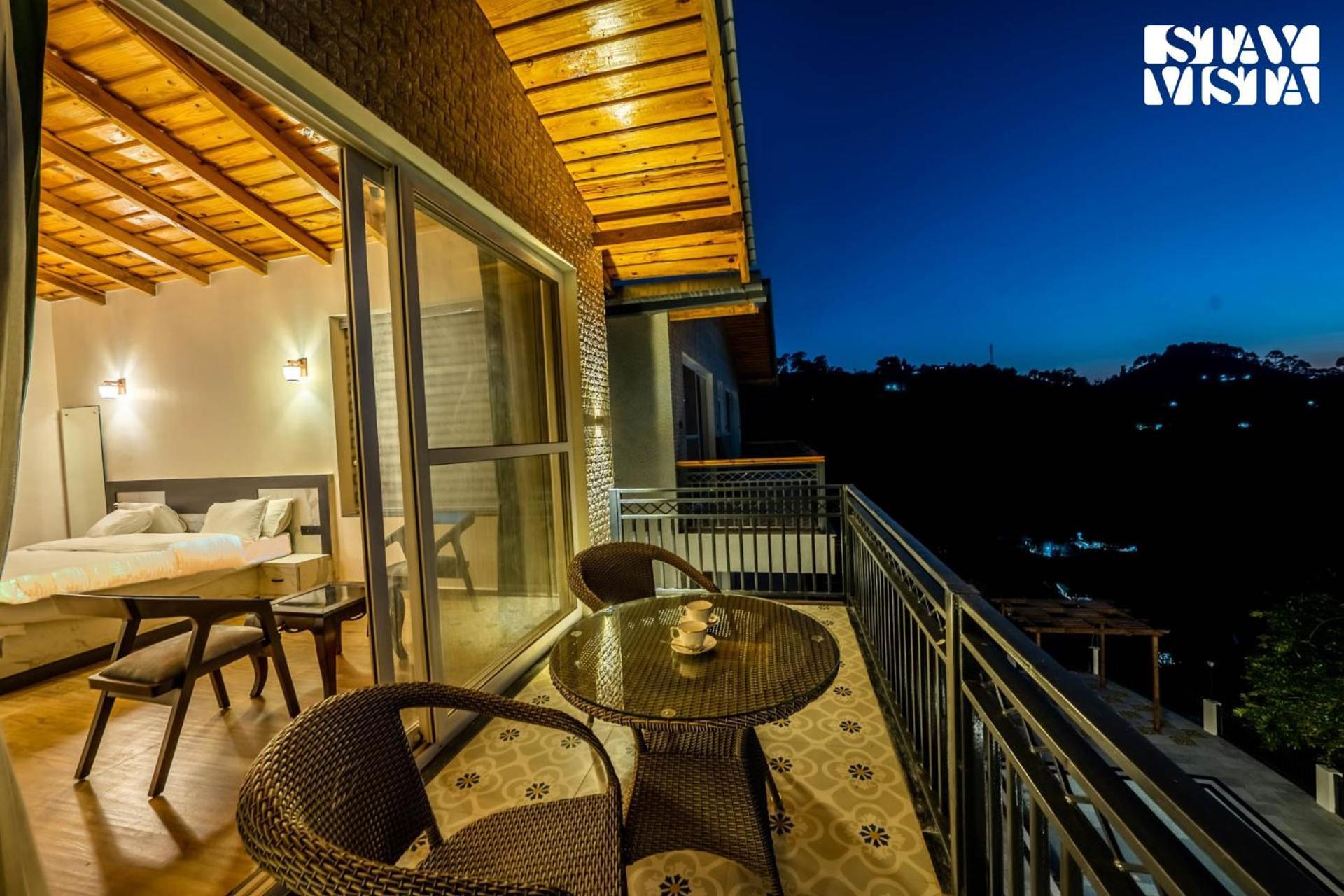 Stayvista At Sunset Springs With Pool & Views Nainital Exterior photo