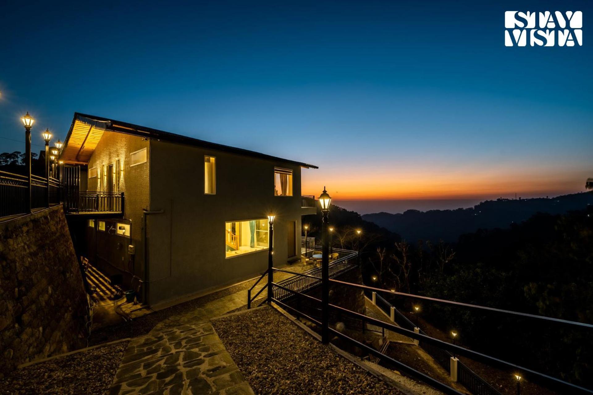 Stayvista At Sunset Springs With Pool & Views Nainital Exterior photo